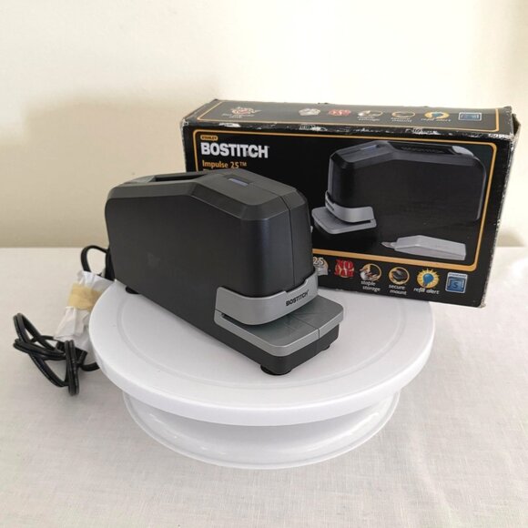 Stanley Bostitch Impulse 25 Electric Stapler Desktop Standard Staples Black - Picture 1 of 8